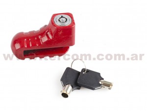 CANDADO DISCO DE FRENO JQ8702 ROJO CHICO NSU