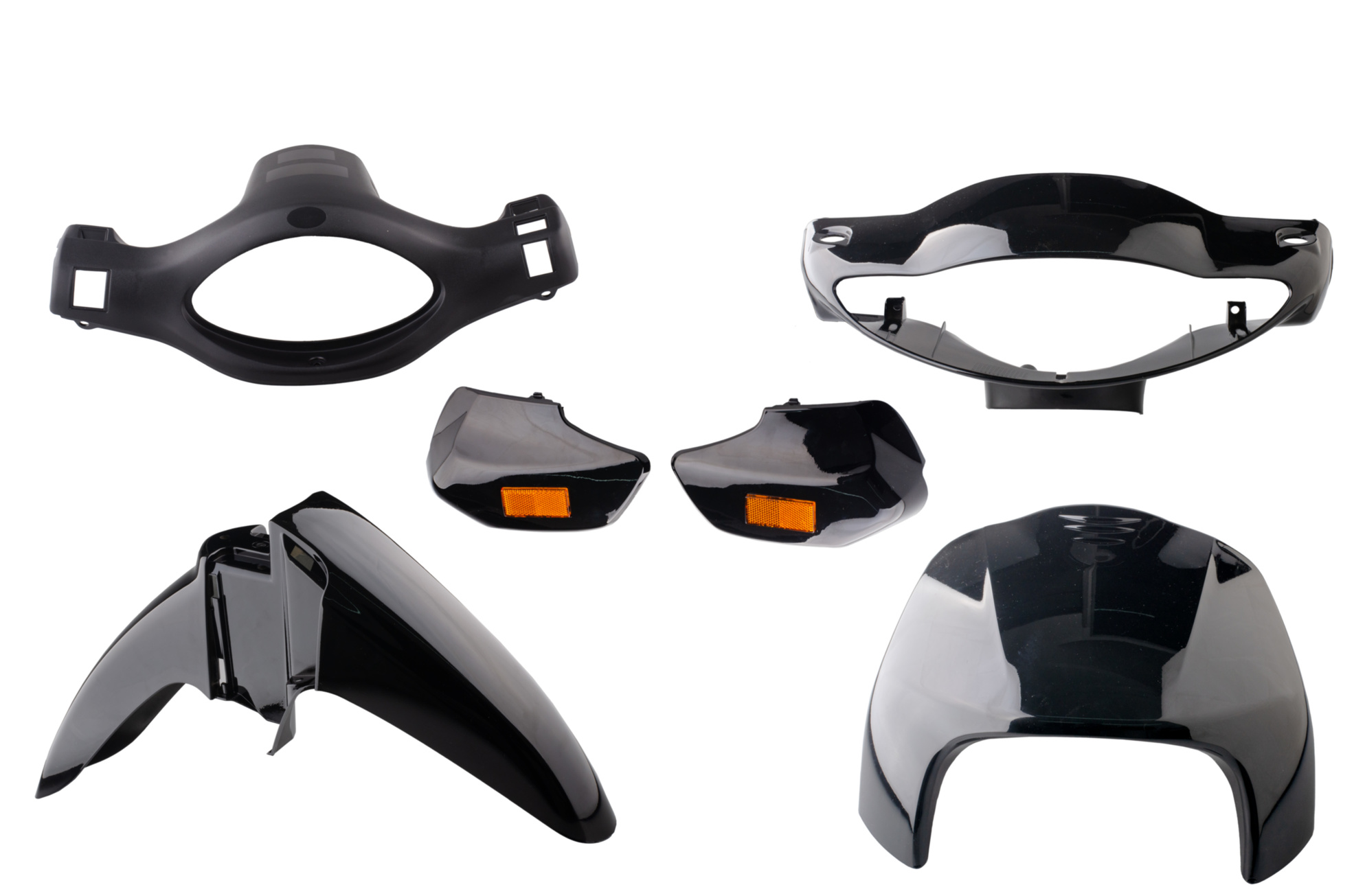 KIT PLASTICO DEL. GILERA SMASH NEGRO (8PZ) NSU