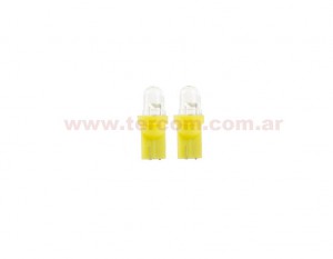 LEDS T10-2 REDONDA AMARILLA SETx2PCS YAMASIDA