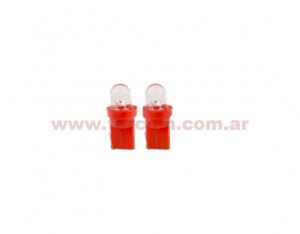 LEDS T10-2 REDONDA ROJA SETx2PCS YAMASIDA