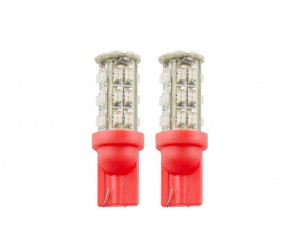 LAMPARA LED 12V.T10 x2unidades ROJO 28LED YAMASIDA